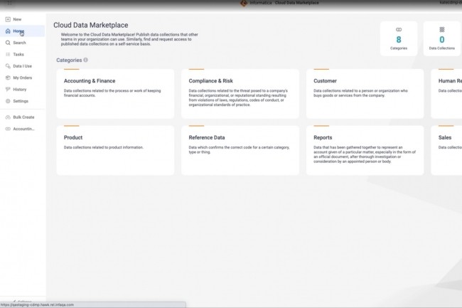 Dans leur dmarche de dmocratisation de la donne, les entreprises pourront utiliser Cloud Data Marketplace dInformatica pour intgrer des datasets provenant de diffrentes sources, hybrides et multi-clouds. (Crdit : Informatica)
