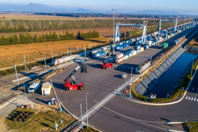 Le nouveau terminal rail-route d'Open Modal  Grans-Miramas est dot d'un SI en 4 briques. (Photo : Open Modal)